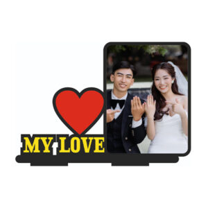 My Love MDF Photo Cutout